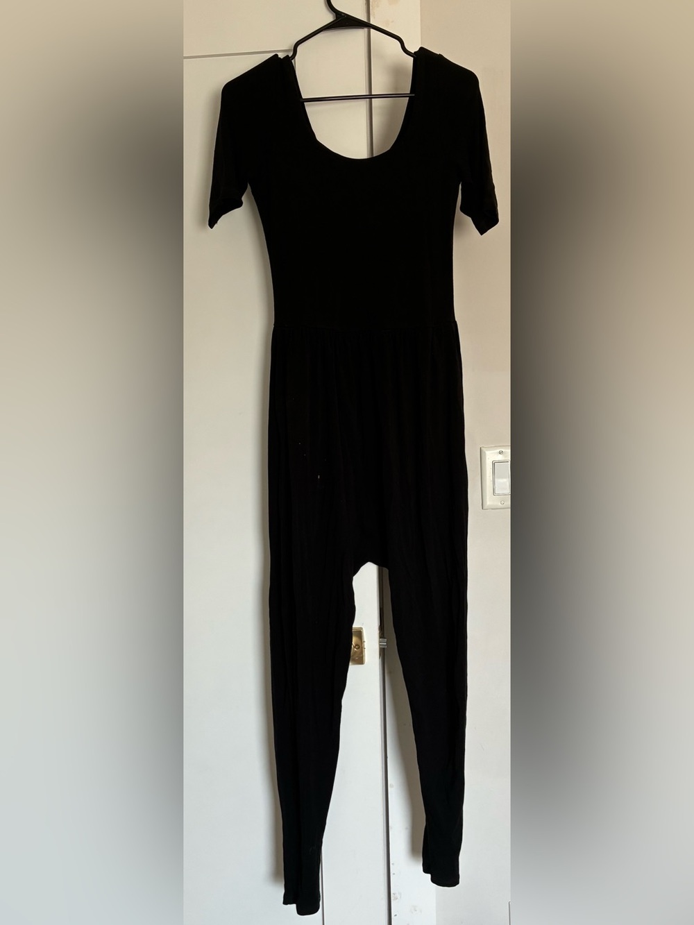 Everyday Black Scoop-Neck Jumpsuit